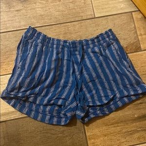 Striped Linen Shorts